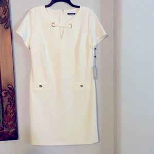 TOMMY HILFIGER Scuba Crepe Sheath Dress